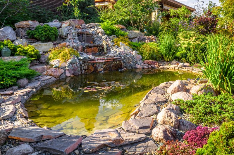 Water Feature and Landscaping
