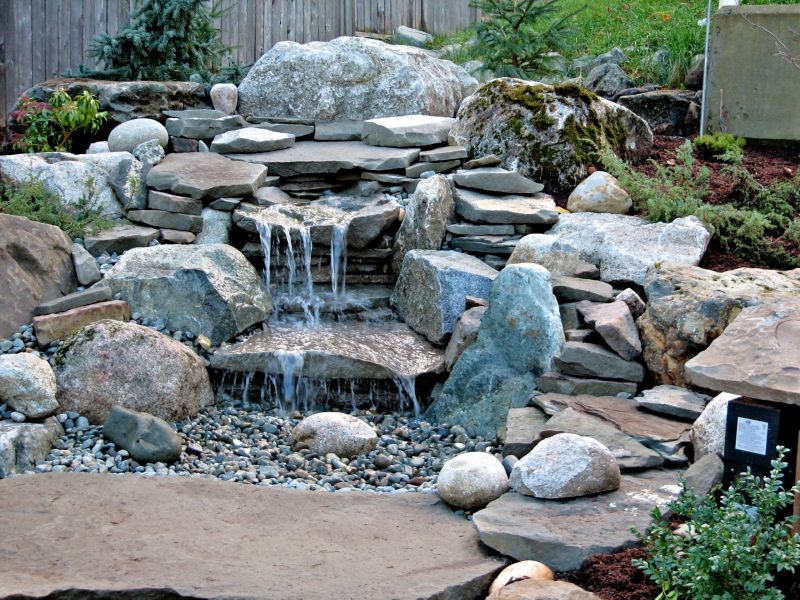 Pond Waterfall Installation