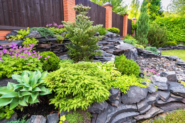 Stone Garden Installation in Camas